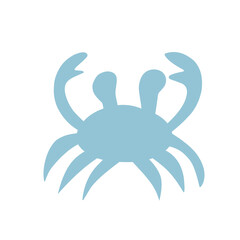 Seafood silhouettes flat icon