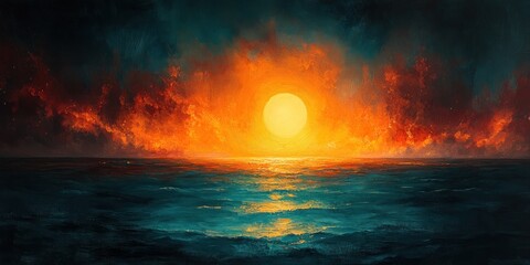 Fototapeta premium Guiding Star of Bethlehem, Comet of Epiphany, Spiritual Journey of Light in a Mystical Landscape