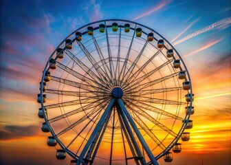Orlando's Ferris wheel: minimalist skyline shot, East Coast giant.