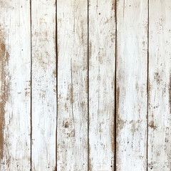 Fototapeta premium Rustic white wooden texture with weathered, worn edges, perfect for backgrounds and designs.