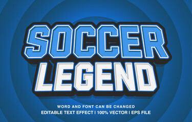 Soccer Legend: Editable Text Effect 