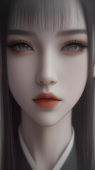 close up portrait of a woman
