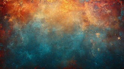 Fototapeta premium Teal & Orange Abstract Texture Background