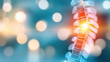 Bright Colors Emphasize the Beauty and Complexity of the Human Spine for Brain Injury Awareness