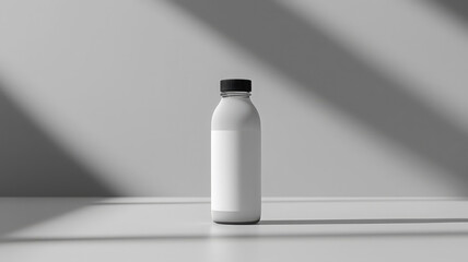 Modern Milk Bottle Branding Concept