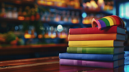 Rainbow Pride Cookbooks: A collection of cookbooks featuring recipes by LGBTQ+ chefs, promoting inclusivity and celebration through food.