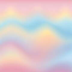 Obraz premium Soft Gradient Pattern in Light Blue, Pink, and Pastel Yellow with Blurred Effect