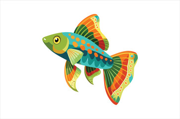 guppy vector,  icon vector illustration, guppy silhouette of a guppy isolated on a white background, eps, png, svg,  vector,