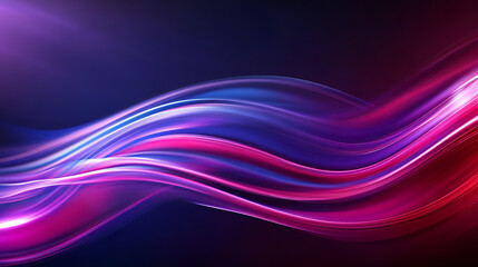 Naklejka premium Abstract colorful waves of light flowing gracefully in a vibrant spectrum.