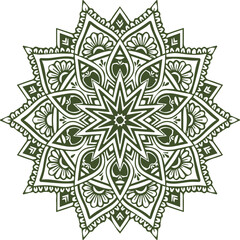 Beautiful flower art and mandala vector design