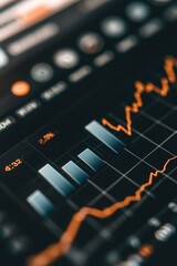 Stock Market Data Displayed On Digital Screen