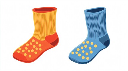 Pair of Socks Vector Isolated Illustration - Single Sock Design