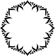 Beautiful flower art and mandala vector design