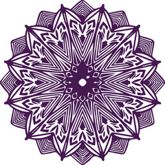 Beautiful flower art and mandala vector design
