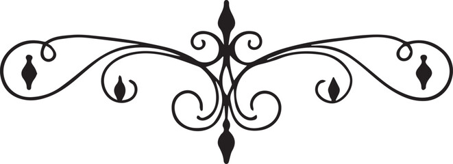 Black and white intricate decorative on white background vector 