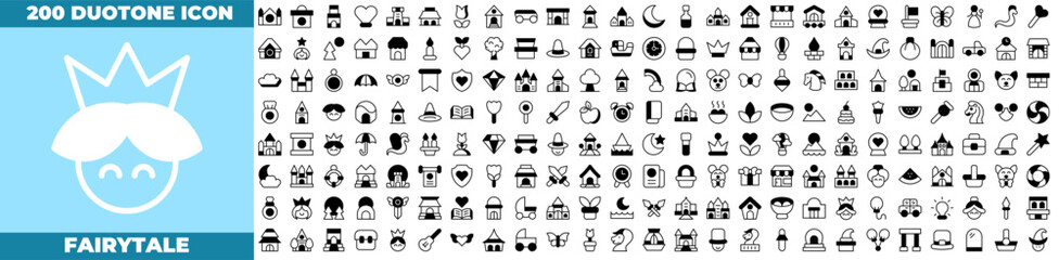 Automotive Duotone Editable Icons set