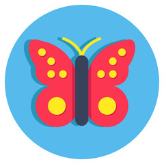 An icon design of butterfly