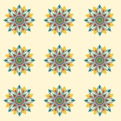 seamless pattern with flowers
