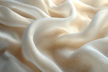 Obraz premium White Fabric Texture for Sports Clothing Jersey Background with Elegant Soft Sheen and Minimalistic Style