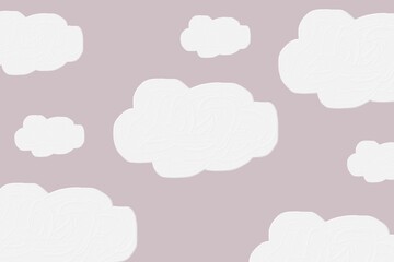 clouds texture pattern with pastel purple background