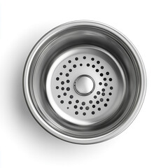 Sink strainer isolated on white background.
