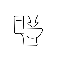 Toilet paper roll line icon
