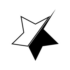 Stylized Minimalist Star Icon Design