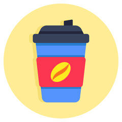Creative design icon of coffee cup