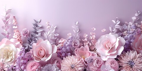 Pastel Pink 3D Flower Arrangement with Delicate Details