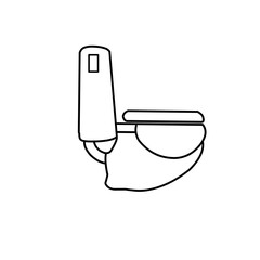 Toilet line icon