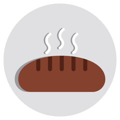 An icon design of bread loaf