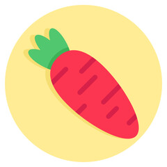 A beautiful design icon of carrot