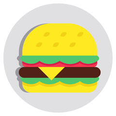 Modern design icon of burger