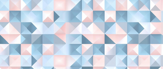 Fototapeta premium Abstract geometric pattern in soft pastel colors.