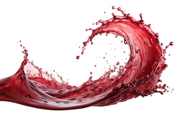 red wine splashing
