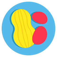 Modern design icon of peanut