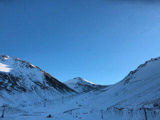 Winter landscape of Canterbury, South Island, New Zealand