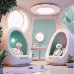room decoration with alien theme