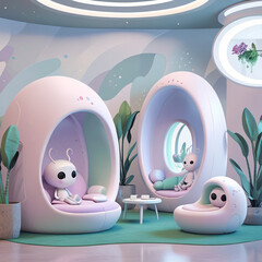 room decoration with alien theme