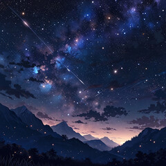 sky with stars