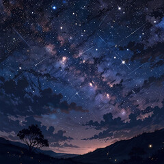 sky with stars
