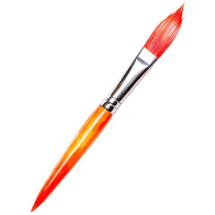 Vibrant Paintbrush Displaying Artistic Potential and Creativity in a Colorful Crafting Process
