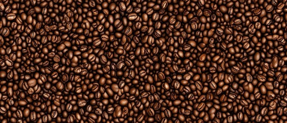 Aromatic Roasted Coffee Beans Background Texture Image