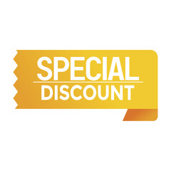 Special discount banner, Label special discount