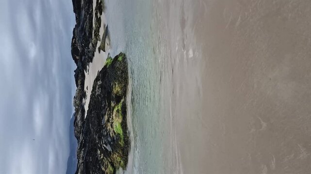 Beautiful Tramore beach in Rosbeg, County DOnegal, Ireland