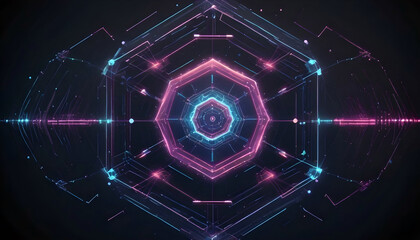 Obraz premium Science Digital Modern Data Network Technology AI Concept