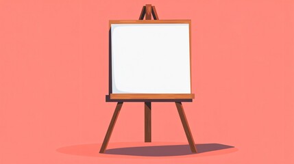 Modern Easel with Canvas Icon Vector Isolated on White Background