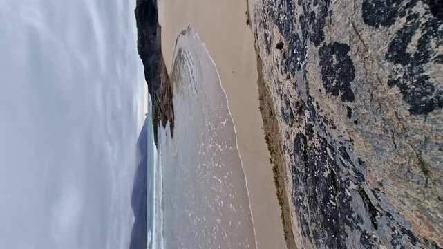 Beautiful Tramore beach in Rosbeg, County DOnegal, Ireland