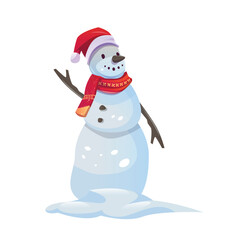 snowman with hat