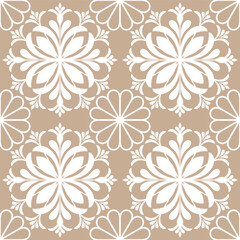 Obraz premium Abstract floral seamless pattern. Modern stylish texture repeating. Vector background.